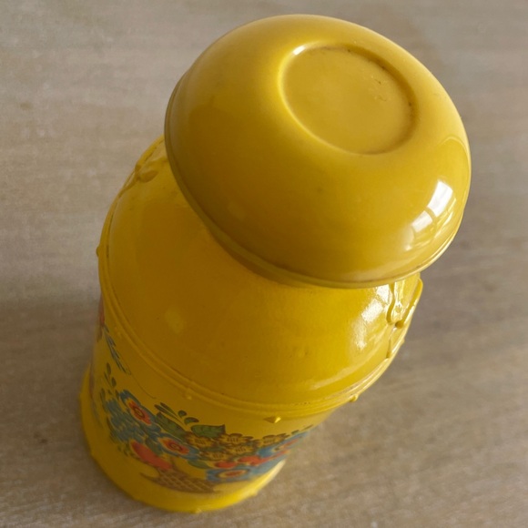 AVON - FIELD FLOWERS Vtg 70s MCM Yellow Country Rural Floral Bottle - Picture 5 of 11